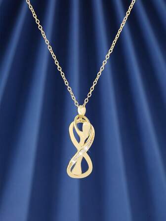 1pc Creative Couple Hugging Pendant Necklace, Fashionable And Elegant, Suitable For Holiday Gifts