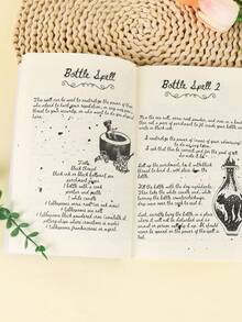 1 PC Old Witch Spells Book, Intricate Cover Art Book With Butterfly Design, Mystical Spells Book For Witches And Enthusiasts, Witchcraft Book