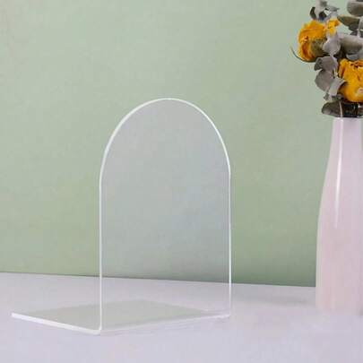 Bộ 4 kệ sách acrylic, kệ sách trong suốt có thể điều chỉnh, giá trưng bày tranh ảnh, kệ sách acrylic để bàn, giá đựng sách trong suốt, thích hợp cho văn phòng, nhà ở, cửa hàng bán lẻ, phòng ngủ, mùa tựu trường, truyện tranh, đĩa CD, tạp chí, bưu thiếp, tác phẩm nghệ thuật, quà tặng ngày Valentine, Giáng sinh, Halloween, trang trí trong suốt.