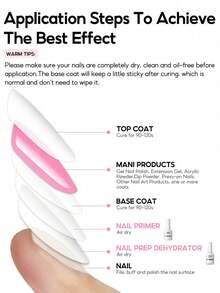 peacecolor 2/3/4pcs 10ml Nail Primer And Dehydrator Set, Cuticle Care Oil And Gel Base Coat, Suitable For Gel Nail Polish, Manicure Supplies, Ideal For Beginners DIY Home Salon Gift - Multicolor - View 4