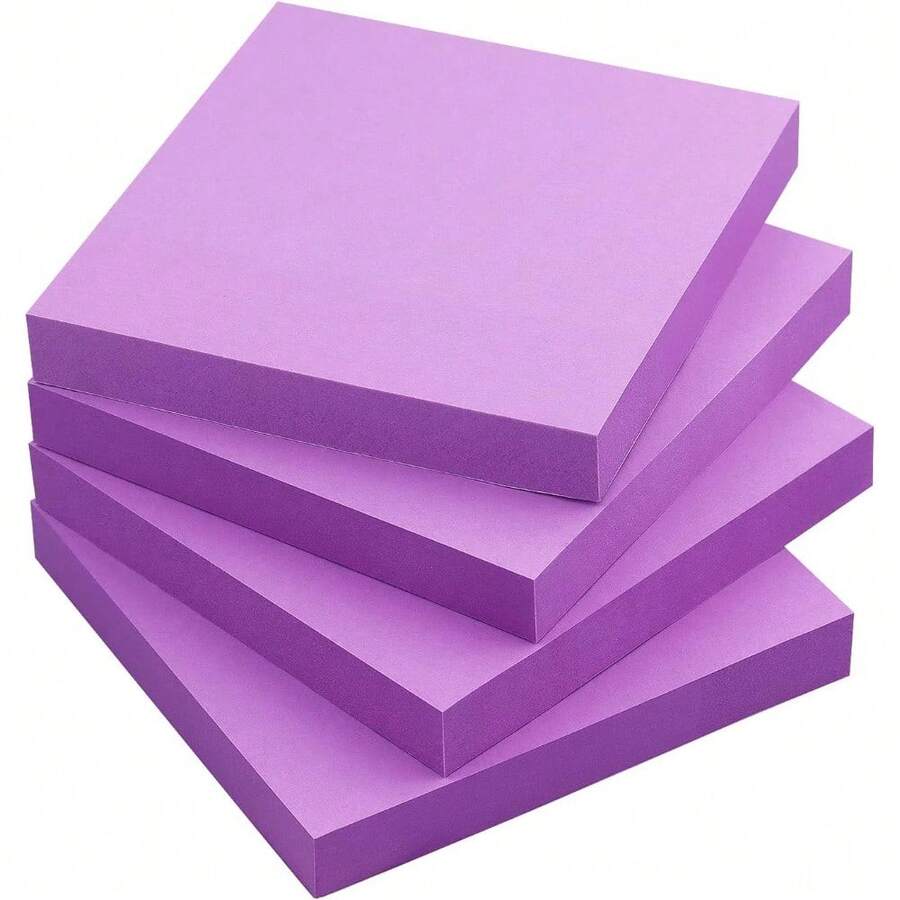 Fan-Folded Self-Stick Pop-Up Notes, 3 X 3, 4 Assorted Pastel, 100-Sheet, 12/pk - Universal UNV35619 - View #4