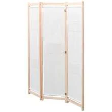 Larryhot Divisorio per ambienti a 3 pannelli, Crema, 120x170x4 cm, Tessuto, Adatto a soggiorno, camera da letto, ufficio, pieghevole e facile da riporre, duplice scopo (schermo per lA, Privacy + decorazione), stabile senza oscillazioni e facile da montare - Beige - Visualizzare 2