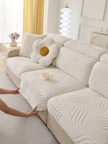 1 Stück weiches Flanell Karomuster Sofa Überwurf, warmes & hautfreundliches Qualitätsgewebe, luxuriöse minimalistische Sofa Dekoration, Herbst/Winter Sofa Schutzbezug für 1-4 Sitzer Sofa, L-förmiges Sofa, Wohnzimmer, Schlafzimmer, bequem, Party, Club, Büro