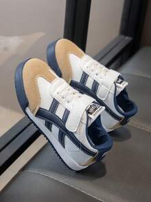 Boys' Sneakers, New 2025 Spring Autumn All Season Leather Casual Shoes, Outdoor Low-Top Skate Shoes, Durable & Lightweight, Back To School Student Shoes - Blue - View 8