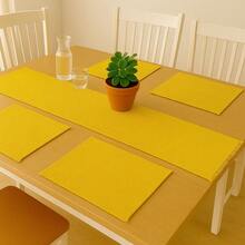 Kitchen Linen Sets - イエロー - チェックする 1