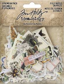 62207 Tombow Mono Repuestos de Cinta Adhesiva Permanente, Paquete de 3 + Tim Holtz Advantus EPHEMERA SNIPPETS ID FIELDNOTES, nosotros: talla única, notas de campo - Repuestos Cinta + Aplicador puntos adhesivos - Ver 5
