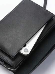 Bolso de embrague con candado de contraseña antirrobo para hombres, billetera larga multifuncional, bolso de mano de gran capacidad, adecuado como regalo para el Día del Padre, regalo de San Valentín, para ir al trabajo, viajes de negocios y viajes