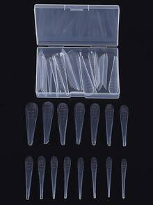 30pcs/15sizes Slender French Dual Form Nail Extension Mold For UV Nail Gel Quick Building Mold Fake Nail Tip, DIY Nail Extension Accessories Tools For Manicure Art Salon, Nail Supplies