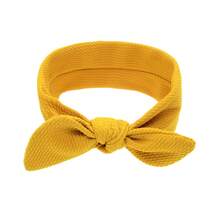 Diadema con orejas de conejo de unicolor para niños, diadema con textura de burbuja giratoria para bebés, accesorios de diadema de unicolor al por mayor