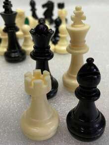 32pcs International Chess Pieces, King Height 1.9/2.6/3.7 Inches, Portable Board Game Accessories, Classic Chess Set Suitable For Travel, Party & Relaxation - Multicolor - View 3