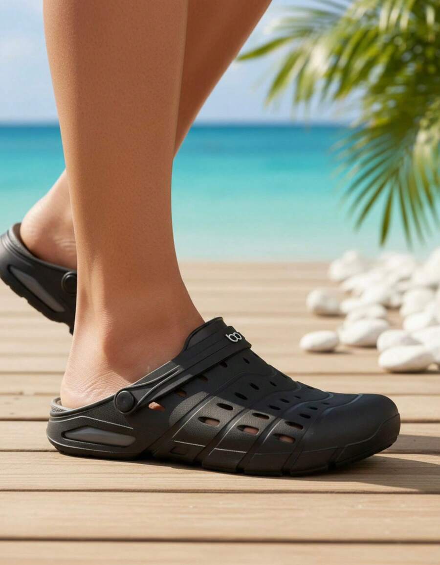 Boaonda Babuche Men's Orthopedic Sandal Ravi Comfort - màu đen - Xem 1