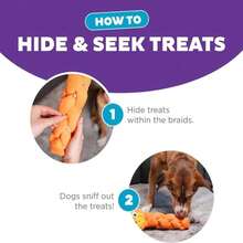 Outward Hound By Nina Ottosson Twistiez Interactive Plush Dog Treat Puzzle, Unicorn, Purple - ColorD - 查看 4