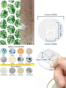 1/2/4pcs Shower Curtain Clips - Adhesive Hooks, Firm Grip, Anti-Slip & Wear-Resistant, Protect Curtain Fabric, Easy To Use, Essential Bathroom Accessory, Durable Curtain Holders - Multicolor - View 11