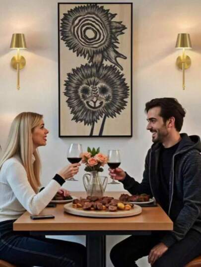 Moderne Minimalist Wireless LED Wand Lights, USB Rechargeable Remote Control, Dimmable, Sleep Timing Lighting, Flexible Placement Bedroom, Living Room, Hallway, view 3