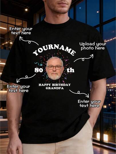 Glow In The Dark,Customize Personalized Men's Athletic LightT-Shirts. Comfortable, And Casual. Add Text And Photos (Like Emblem Designs, Couple Photos, Family Portraits, Selfies, Or Pet Pictures) To Create Your Own Custom Printed T-Shirt. The Perfect Gift For Your Boyfriend. Custom T-Shirt.