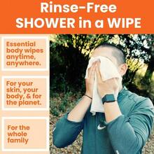 AFRT HyperGo XL Body Wipes For Women And Men 12" X12" Rinse-Free Full Body Cleansing Wipes 20 Count Pack - Unscented  Hypoallergenic Aloe-Infused Gym Festival Camping Essentials - 無香型 - 查看 6