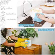 Tear Away Dish Cloths Rolls, 40 Sheets-11.8" X 11.8", Reusable Washable Dish Towels For Kitchen, Ultra Absorbent And Quick Drying Microfiber Cleaning Rags, Aqua,25865138 - 酒紅色 - 查看 5
