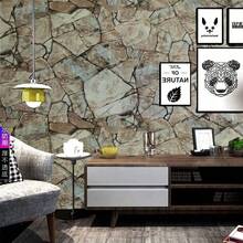 1 Roll Of 3D Retro Brick Grain Self-Adhesive Wallpaper: Peel And Stick, Waterproof, Removable, Fall Aesthetic Design For Living Room, Kitchen, Bedroom, And Dormitory Furniture Refurbishment Wall Paper Wall Stickers Wall Decor Room Decor Bedroom Decor - Multicolor - View 2