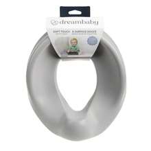 Dreambaby Soft Touch Potty Seat Cover Toddler Toilet Seat For Potty Training Lightweight Portable And Comfortable With NonSlip Grip Flexible Foam Grey