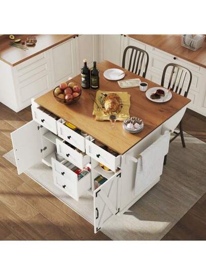 High Quality Kitchenware, Multifunctional Serving Trolley Storage Space Large Space, Mobile Buffets, Kitchenware Kitchens, Zwart view 2