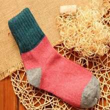 Warm Winter Socks - Heavy Duty Warm Soft Beige/Brown/Black/Navy Blue/Red/Pink Striped Casual Outdoor Sports Socks, Comfort Short Socks/Medium Tube Socks, Durable Tights (Bulk Pack) - Rỉ Nâu - Xem 3