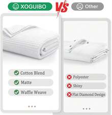 Waffle Weave Shower Curtain - White Cotton Fabric Texture Heavyweight Shower Curtain For Bathroom,Washable,72Wx72Lhalloween - màu đen - Xem 6