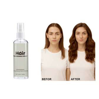 Volumizing Hair Spray | Biotin And Collagen Active Ingredients Activate Follicle Vitality, Micro-Fiber Network Instantly Thickens Hair Diameter, Seaweed Polysaccharides Form Air-Cushion Support Film For 12-Hour Anti-Flattening Volumizing Effect, Keratin And Pea Sprout Extract Repair Fragile Hair Roots, Suitable For Fine, Thin, Sparse Hair For Daily Styling And Apparent Hair Volume Boost