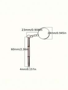 10pcs Steel Eyeglass Screwdriver Set, Multi-Functional Eyeglasses Screwdriver Tool Kit, For Eyeglasses Repair With Keychain, Adjustable And Repairing Glasses, Portable Manual Tool, Precision Screwdriver As Christmas Gift - Multi-function Screwdriver - View 4