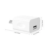 Bộ 2 sạc USB 5V2A, bộ chuyển đổi nguồn cổng USB-A, bộ chuyển đổi phích cắm tương thích với iPhone 14/13/12, Galaxy, máy đọc sách điện tử, MP3, điện thoại thông minh (Màu trắng) - Xem 4