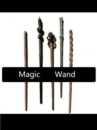 1 件魔术棒，多种魔术棒圣诞装饰万圣节装饰，角色扮演魔术棒金属/铁芯魔术玩具棒礼物，巫师棒舞台表演魔杖电影模拟棒礼物，万圣节的完美礼物