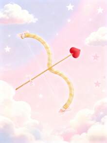 1/4pcs Cupid Bow And Arrow Prop Set, Goddess Arrow Party Cosplay Accessory, Love God's Arrow Cosplay Photo Prop, Valentine's Day Party Wedding Theme Prop, Photography Studio Outfit Accessory