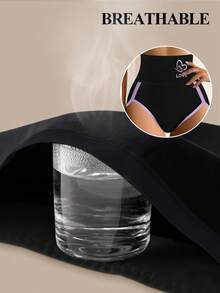 5pcs High Waist Panties For Women, Colorblock Design, Breathable & Soft Briefs - 彩色 - 查看 3