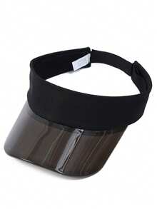 1 pieza Gorra de béisbol de ala ancha transparente, sombrero de sol ligero y transpirable unisex para deportes al aire libre, senderismo, ciclismo, transporte, viajes, vacaciones y compras de mujeres, gorra con visera de unicolor ajustable, adecuada para uso diario