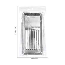 1 Set Bandeja de moda rosa, Bandeja rectangular de acero inoxidable, Bandeja de desinfección de herramientas para uñas, Bandeja cuadrada de acero inoxidable 304 reforzada para desinfección de herramientas dentales y orales, resistente al calor, en forma de corazón, ovalada y cuadrada, Bandeja de joyería de acero inoxidable, Herramientas de manicura, Bandeja de almacenamiento, Set de bandejas metálicas para cosméticos, Opción perfecta para el hogar y el salón, Decoración de habitaciones - Rosa - Ver 20