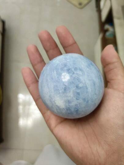 A Single Lapis Lazuli Sphere, A Lustrous Mineral Crystal, Makes A Perfect Home Decoration And A Unique Holiday Gift. (Natural Stone May Have Natural Cracks And Grooves, Which Are Normal.)