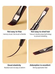 Beautizon Nailartlab 1Pc Nail Art Brush Double-Ended Drawing Line Painting Glue Pen, DIY Art Frosted Pen Holder Drawing Glue Drawing Line Nail Art Pen With Pen Cap, Women's Nail Salon Supplies