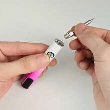 510 螺纹电池汽车笔智能电动工具笔迷你烙铁套件,数字屏幕显示,带 USB-C 快速充电端口的电子维修,可调电压和便携式设计 - 非常适合 DIY 项目