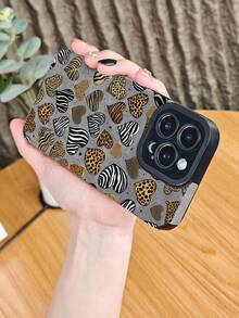 Handyhülle mit Tiermuster und Herzen, Handyhülle mit Zebra-Leopardenmuster, ausgefallenes Streetstyle-Design, langlebige Schutzhülle, kompatibel mit iphone16 pro max/16pro/16plus/16/15promax/15pro/15plus/15/14promax/14pro/14plus/14/13promax/13pro/13/12promax/12pro/12/11promax/11pro/11/X/XS/XSmax