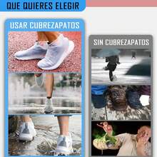 Cubre Zapatos Impermeable, Protector de Zapatos para Lluvia para Hombre y Mujer, Antideslizante Protector para Tenis para Lluvia,Cubierta para Calzado de Viaje Plegable de Reutilizable - Negro - Ver 3