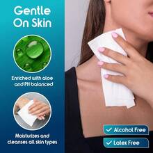 AFRT Adult Wet Wipes Body Wipes Adult Wash Cloths Extra Large Bathing Wipes For Incontinence 8"X12" - Thick6Packsof8 - Xem 6