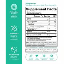 Goli Zero Sugar World's First 3-In-1 Pre, Post, Probiotic Gummies - Gluten Free, Vegan, Non-GMO, & Gelatin-Free.Free Shipping, For Men, For Women, Daily Needs - Zero sugar - 查看 5