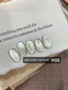 Miss Comoy 15ml 新品金色猫眼指甲油，精细磁性粉末，强力附着，反光效果，强磁冰渗透，亮白猫眼美甲凝胶，美甲沙龙常用美甲凝胶 - 彩色 - 查看 4