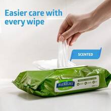 AFRT FitRight Personal Cleansing Wipes With Aloe 8x10 Inch 600 Pieces Moisturizing Body Wipes For Adults Bathing And Incontinence Cleaning Scented Cloth Adult Wipes For Elderly Care - 香氛100支裝6件裝 - 查看 2