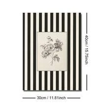 1 件无框/带框复古条纹植物花卉海报帆布印刷简约复古花卉农舍装饰艺术墙面装饰乡村画适用于客厅、卧室、公寓、现代家居装饰 - 彩色 - 查看 15