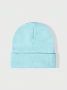 1pc Y2K Style Fashionable Versatile Oversized 360 Needle Flat Knit Beanie Hat, Suitable For Street, Party, Autumn/Winter Outdoor - Knitted Hat - View 20