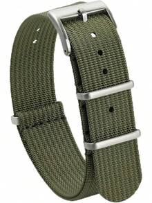 TACTICAL FROG - Correa de reloj de nailon de 18 mm, 19 mm, 20 mm, 22 mm, 24 mm, correas de reloj militares impermeables de repuesto para hombres y mujeres, con hebilla de acero inoxidable - Negro Amarillo - Ver 11