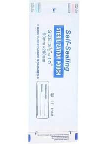 2 Tamaños 200 Piezas Caja Auto Esterilización Bolsa bolsas para esterilizar instrumental (90 * 260mm) - 90*260 mm - Ver 3