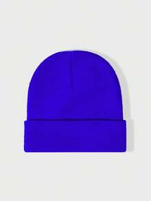 1pc Y2K Style Fashionable Versatile Oversized 360 Needle Flat Knit Beanie Hat, Suitable For Street, Party, Autumn/Winter Outdoor - Knitted Hat - View 27