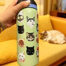 New Original OWALAS 320oz Halloween & Christmas Limited Edition Water Bottle - Sports Water Bottle With Leak-Proof Design & Pop-Up Lid, Multiple Colors Available | Top Gift Choice For Fitness, Running, School, Halloween, Thanksgiving, Christmas & More, Also A Fashionable Water Bottle For Women - Con mèo - Xem 4