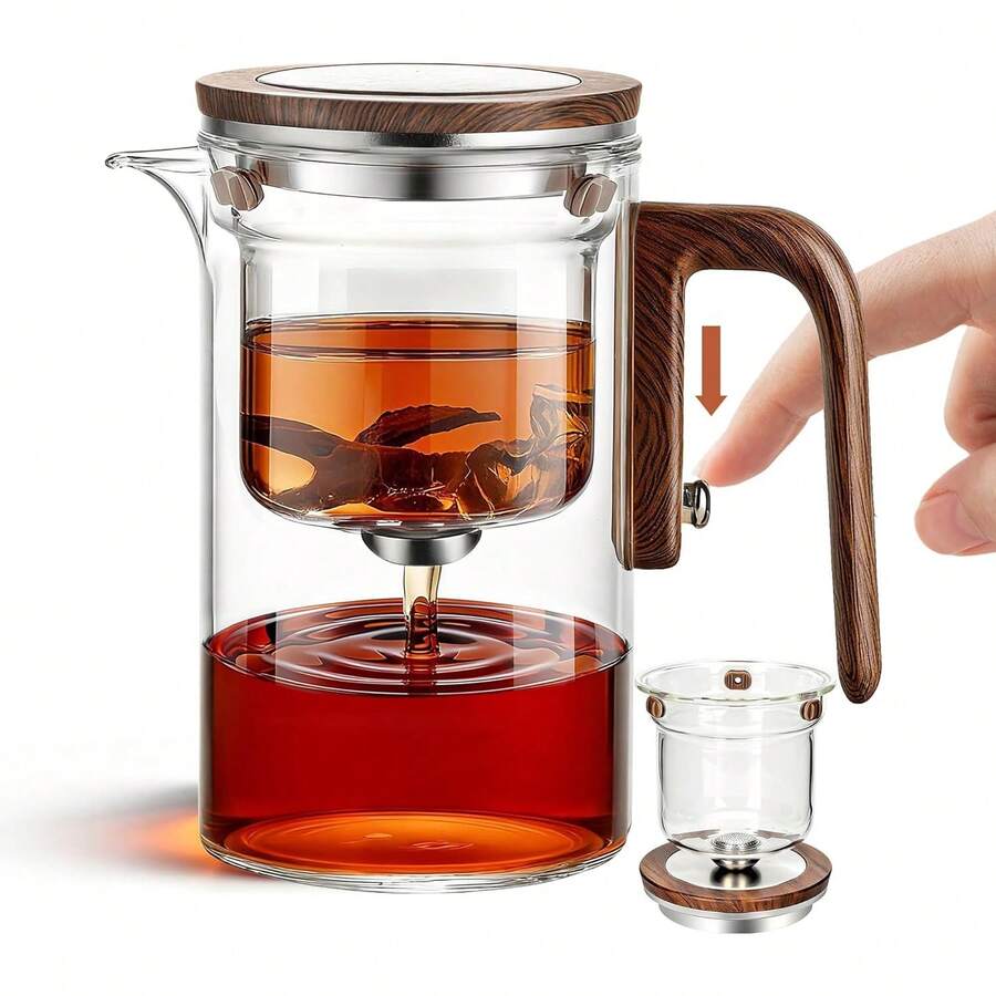 Tea Pot, Magic Witchcraft Enchanted Glass Teapot With Strainer -600ML - 20.29oz - View 1